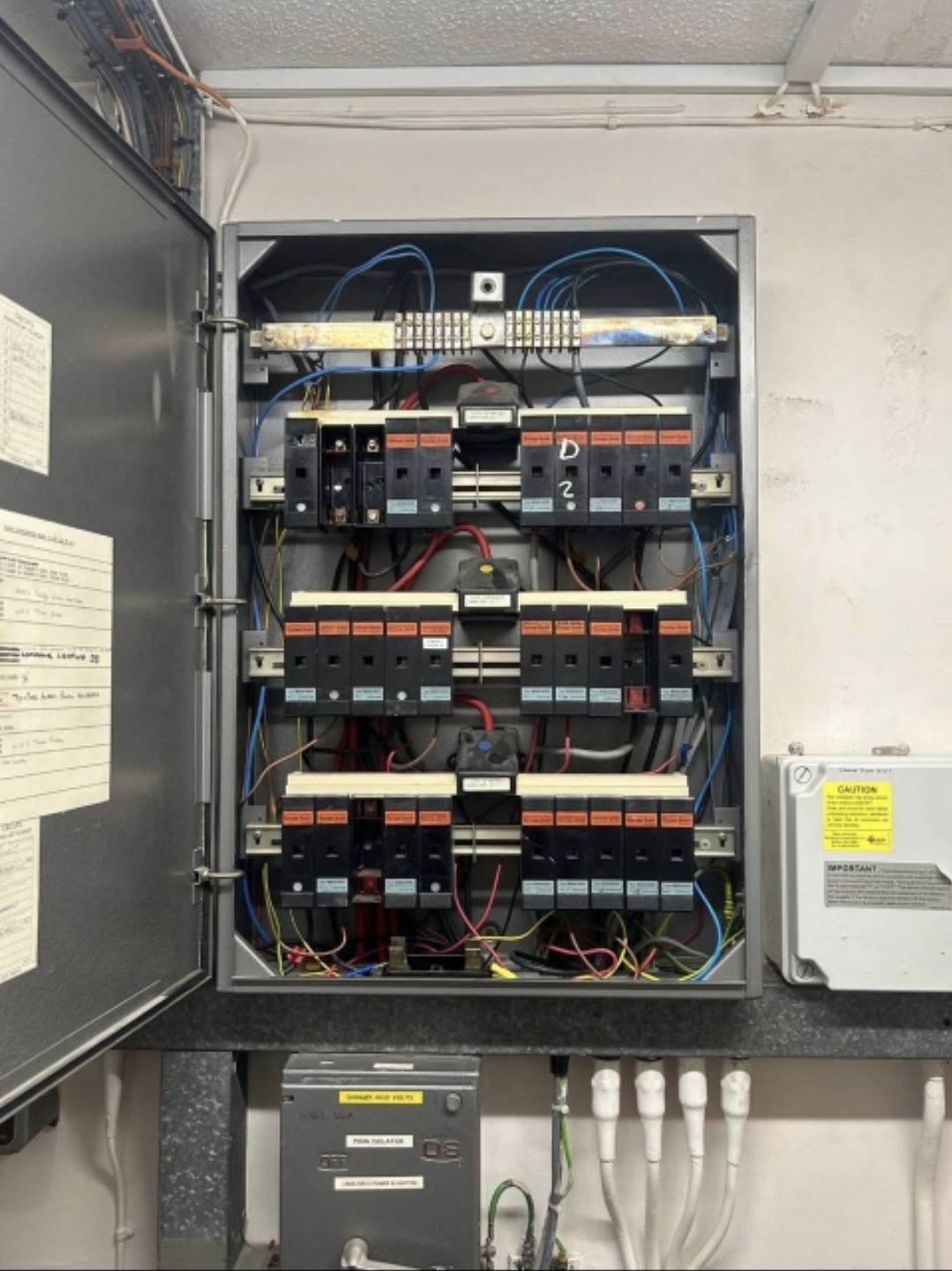 Industrial wiring installation, Greater Manchester
